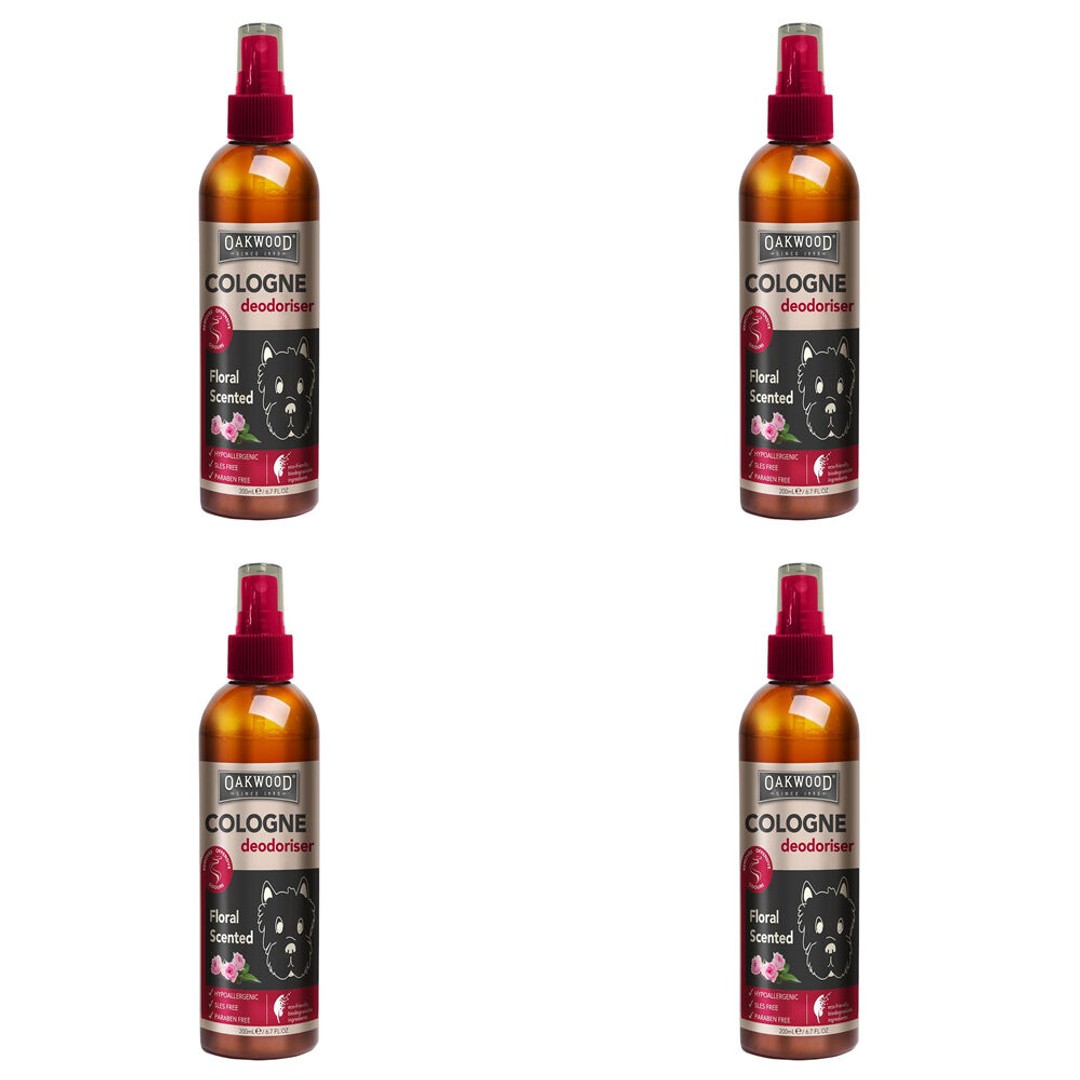 4PK Oakwood 200ml Smell A Riffik Dog/Pet Odour Eliminator Deodoriser Floral